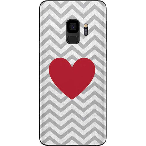 Chevron Heart Galaxy S9 Skin